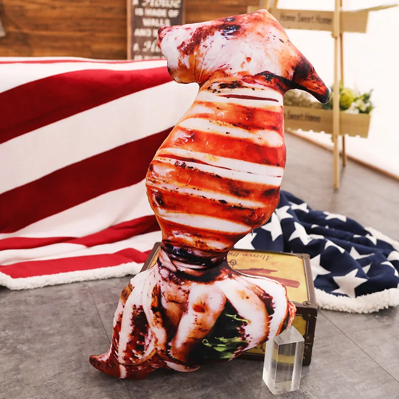 26 Kinds BBQ Vegetables/Fruits/Fish/Meat/Duck/Chicken Food Pillow Stuffed Baked Snack Plush Pillow Like Real Throw Pillow 6
