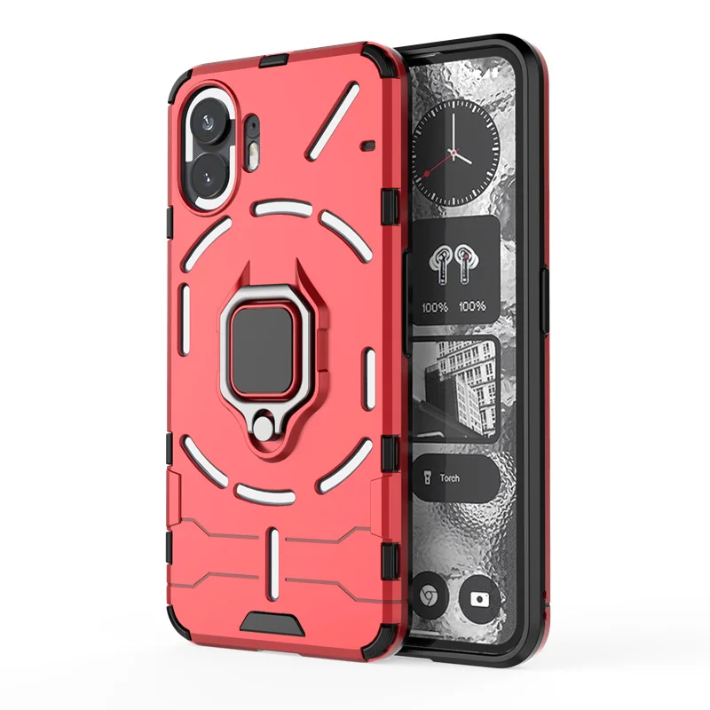 Magnetic Phone Case with Ring Stand and Bracket Holder