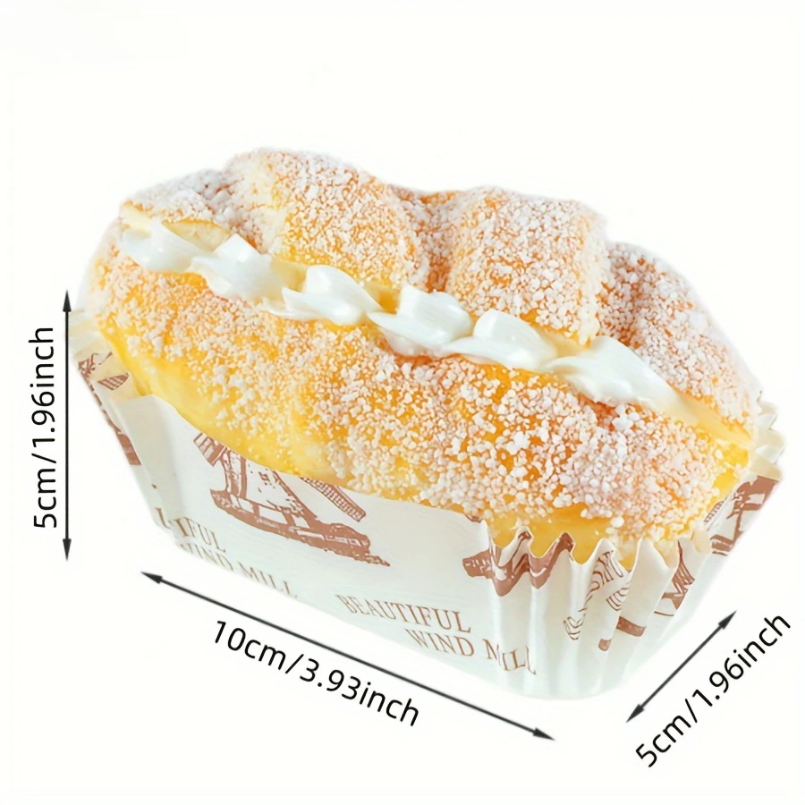 Simulated Bread Prop Crisp Bread Model Simulation Food Refrigerator Magnets Perfect Gift for Bakers & Home Decor Enthusiast 1pcs