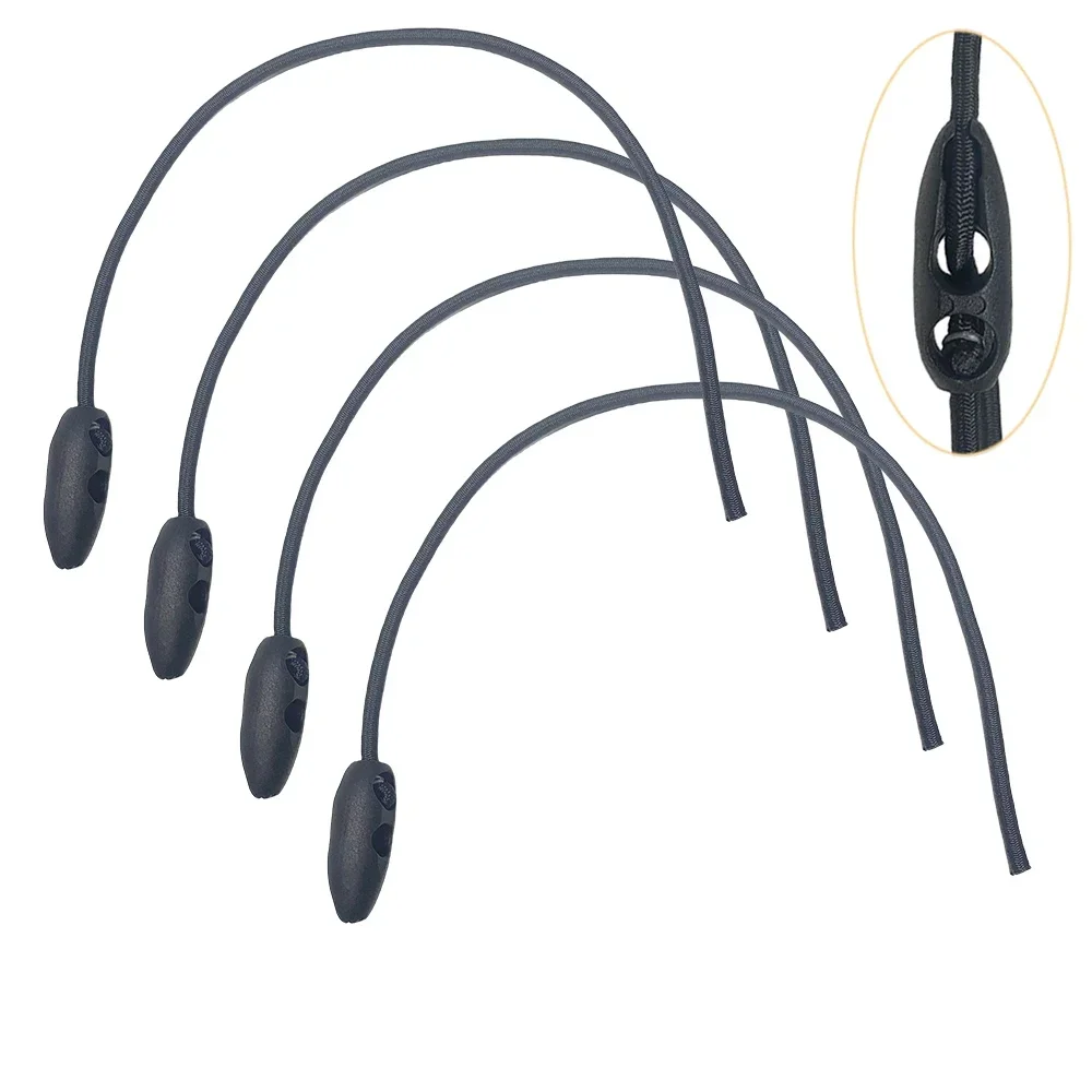 Outdoor Tent Ropes Bungee Cords 4/10Pcs 56cm Latex Elastic Tie Rope Easy To Use Elastic Rope Black Tie for Bicycle Motorcycle Luggage Car Tarpaulin Camping