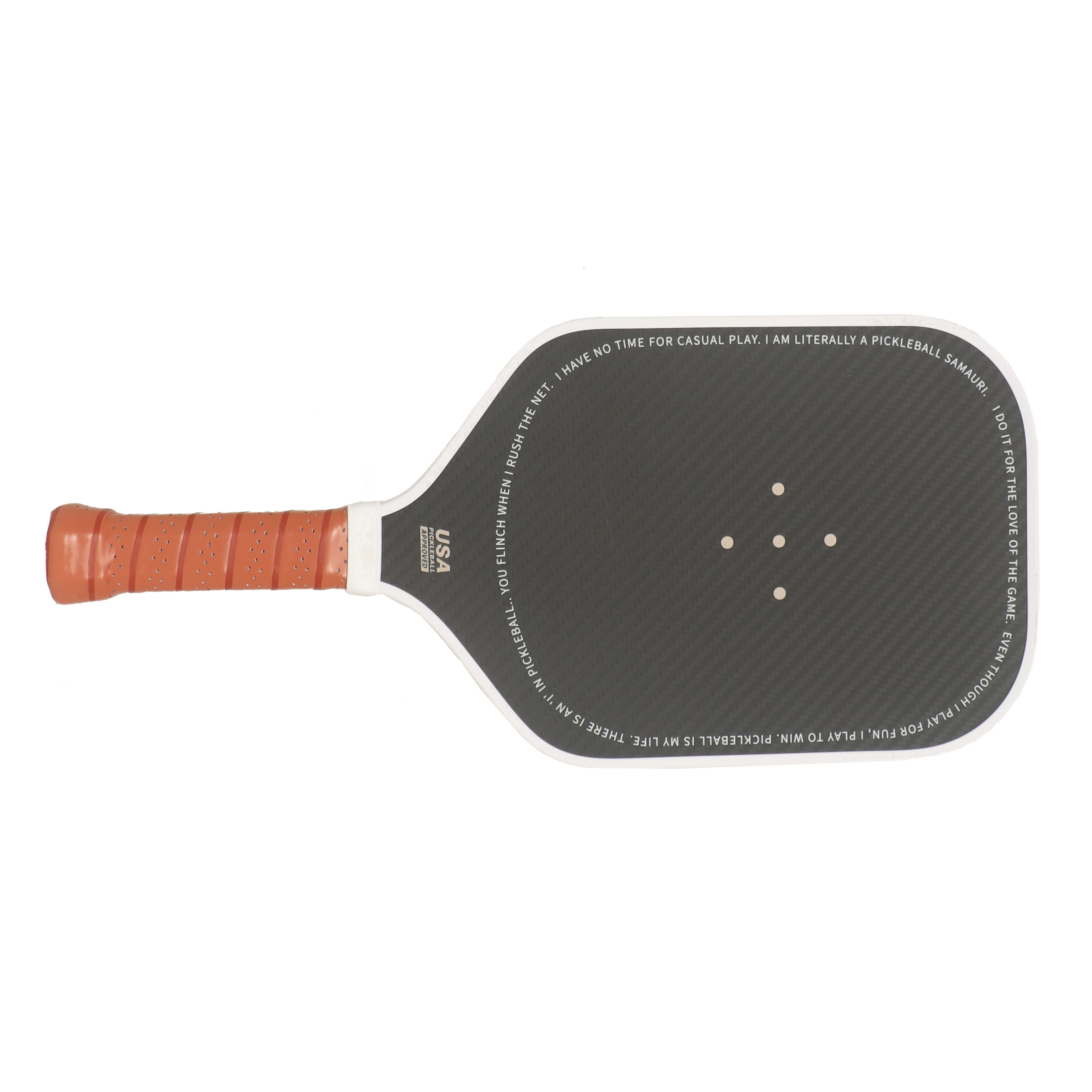 newest 3k raw carbon fiber pickleball paddle 16mm core with textured surface pickleball paddle 3k accept design