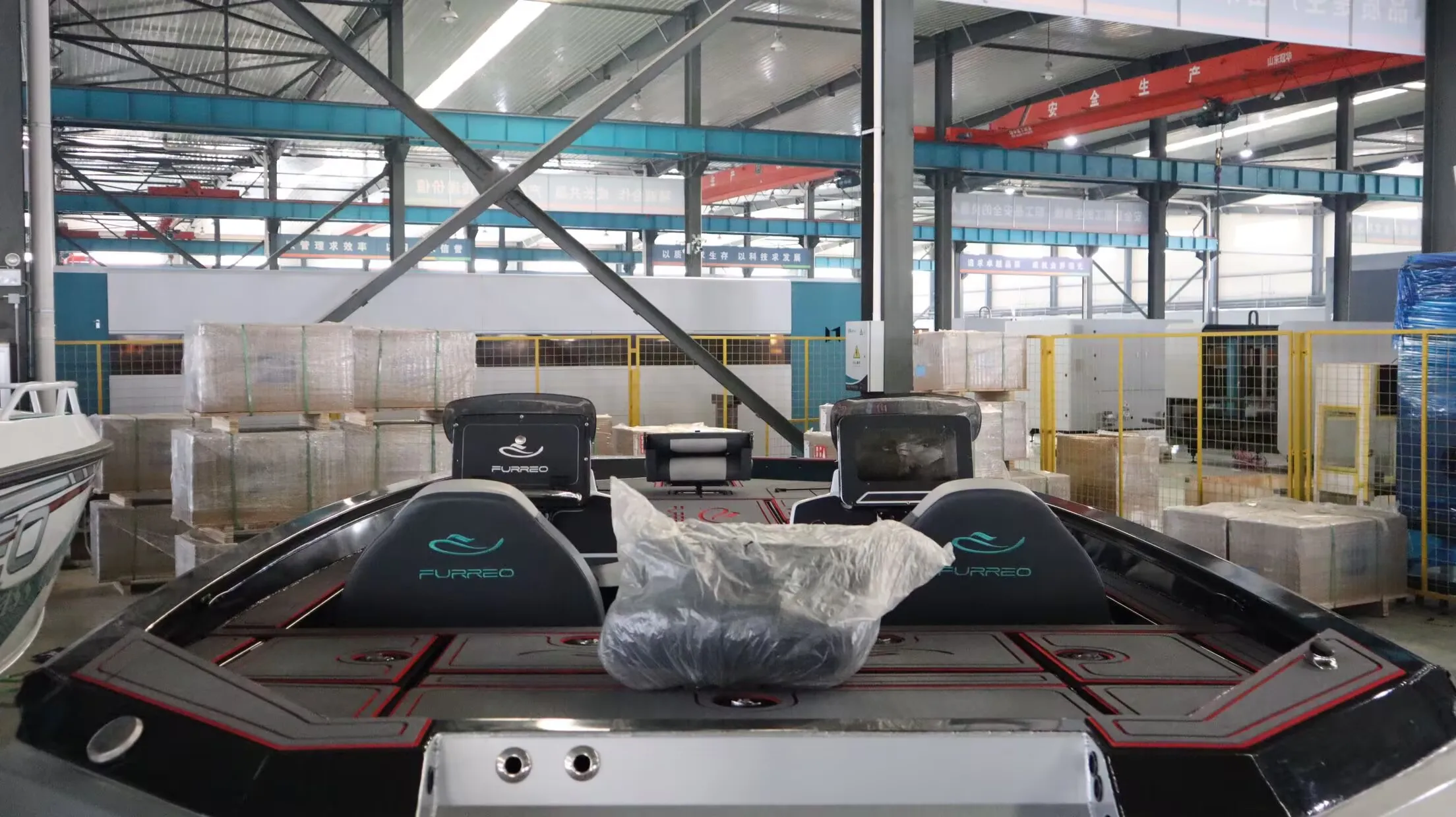 6.4m Luya boat FS640 for 3 people to travel with high horsepower and fast speed offshore fishing boat aluminum alloy yacht