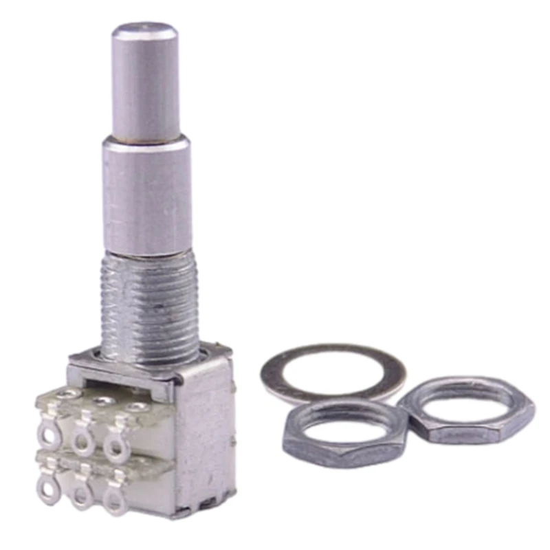 Guitar Bass Stacked Potentiometer B5K/B10K/B50K/B100K/B250K/B500K Stacked 1Pc