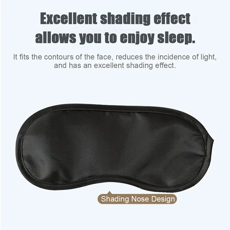 Description Picture 4 of item2Pc Natural Sleeping Eye Mask Shade Cover Shade Patch Women Men Soft Portable Blindfold Travel Eye Patch Beauty And Health