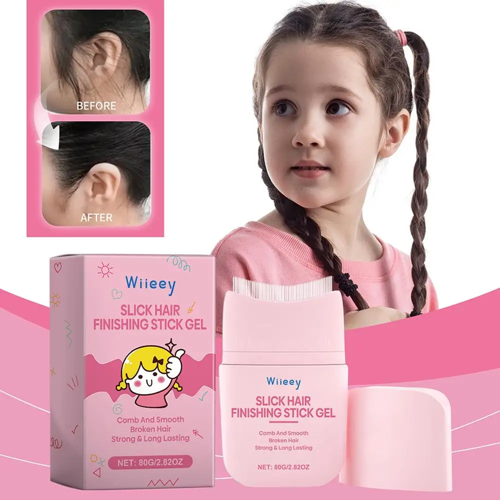 80g New Hair Wax Stick, Wax Stick For Hair Wigs Slick Stick Pomade Non-greasy Styling For Fly Away J1B8
