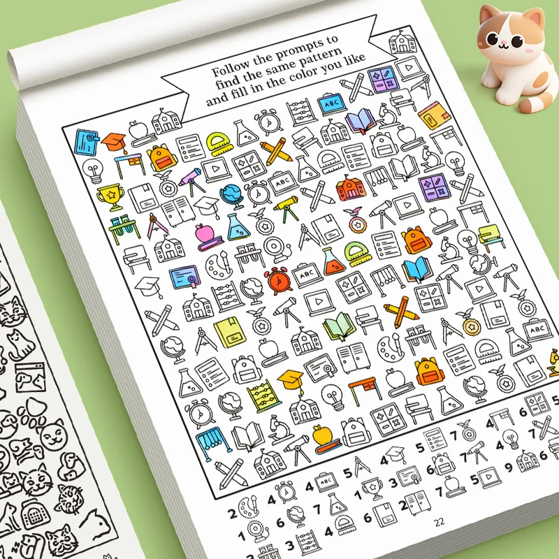 Libro de juegos visuales busca y cuenta para niños_voghion.com