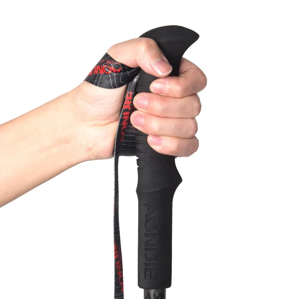 AONIJIE E4087 Adjustable Folding Ultralight Carbon Fiber Quick Lock Trekking Poles Hiking Running Pole Outdoor Walking Stick 2