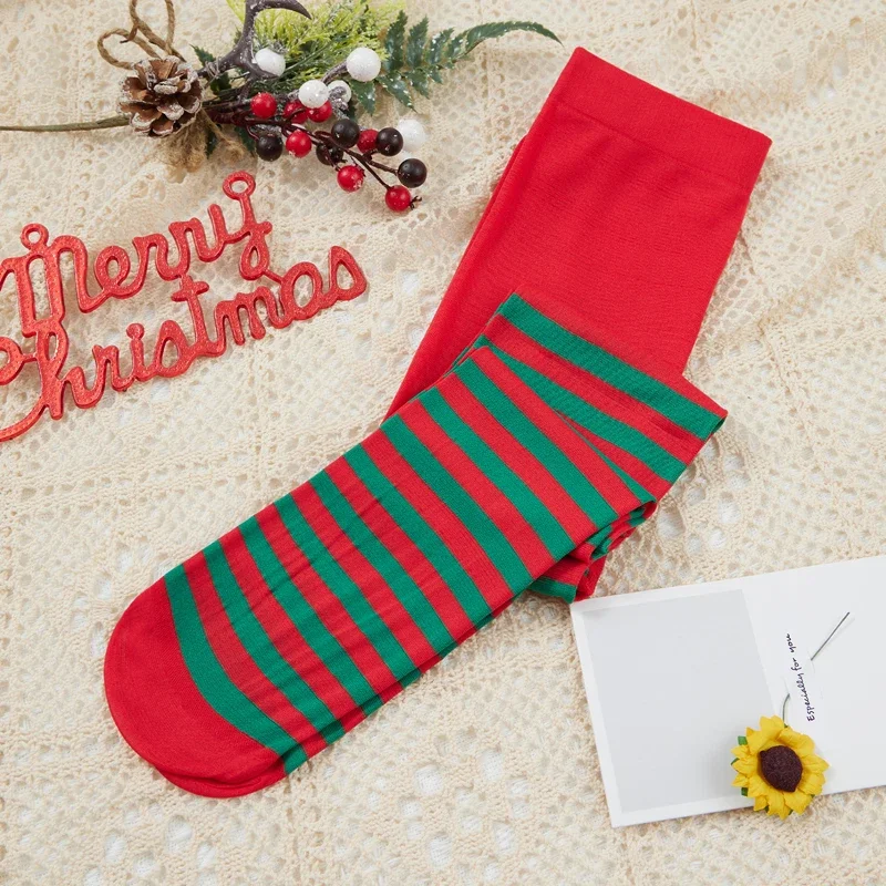 Girls Pantyhose Children Stockings Children Girl Pantyhose Kids Striped Pattern High Waist Cosplay Leggings Pants Cosplay Halloween Christmas Stockings