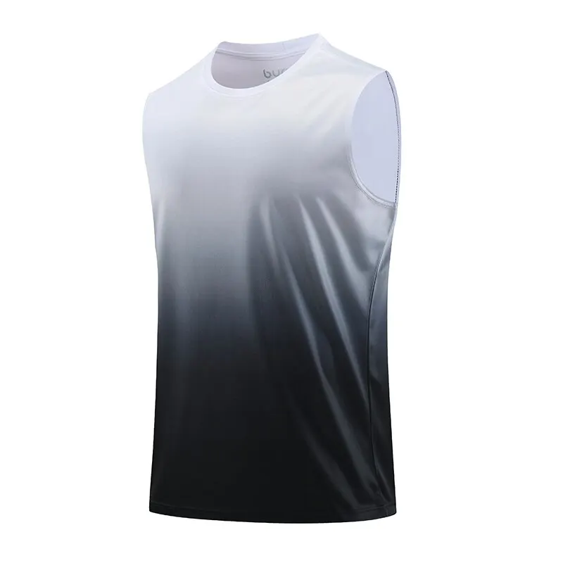 Sports Vests Bodybuilding Tank Tops Running Vests Sports Tank Tops Tank Tops Sports Basketball Vest Men's Summer Ice Silk Quick Drying Sleeveless T-shirt Loose Running Training Fitness Clothes