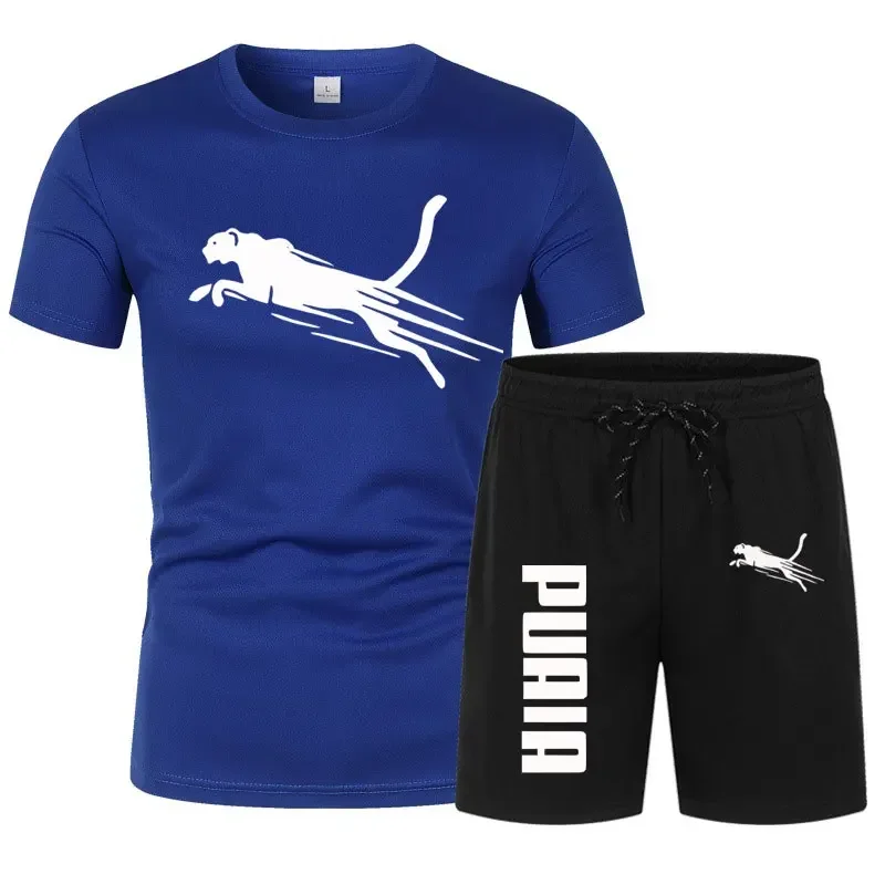 새로운 Herenkleding Zomersportpak Comfortabele Ademende 메쉬 하드루프 세트, 조깅 피트니스 트레이닝 스팍 헤렌 트레이닝 저지