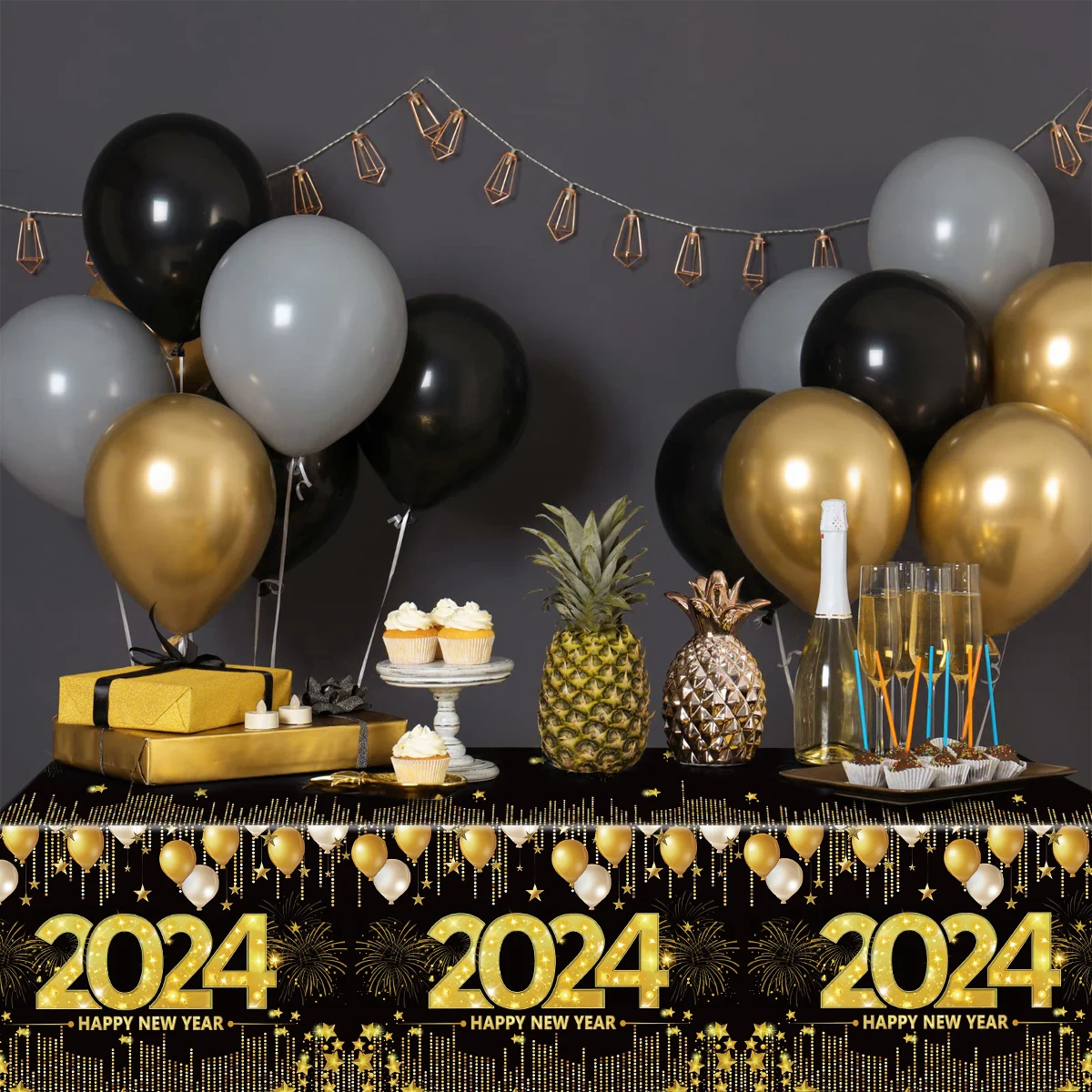 Nappe Décorative pour Nouvel An 2024, Couvertures de Table, Fournitures de  Décoration pour la Maison, 2024 - AliExpress