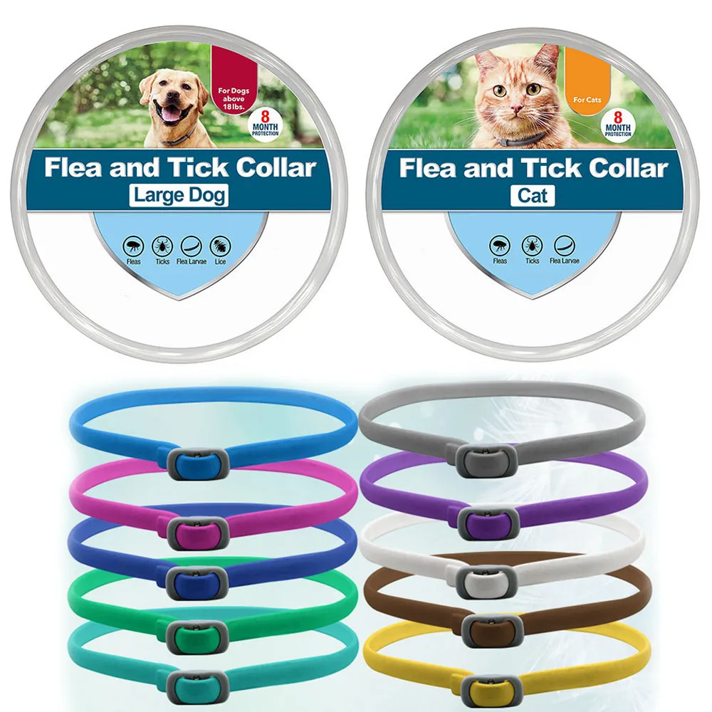 Collier Antipuces Efficace Pour Chien, Répulsif, Antimoustiques, Pour Chat, Chiot, Anti