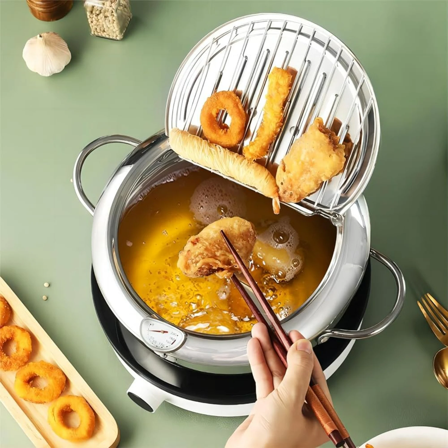 oked, crispy fried foods every time. Ideal for home cooks and professional chefs alike, this durable and sleek deep fryer is a m
