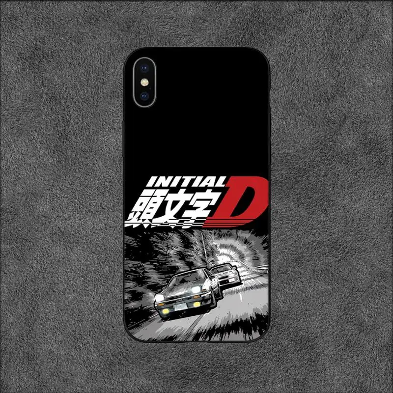 Classic Japan Cartoon Initial D Silicon Soft Shell Phone Case