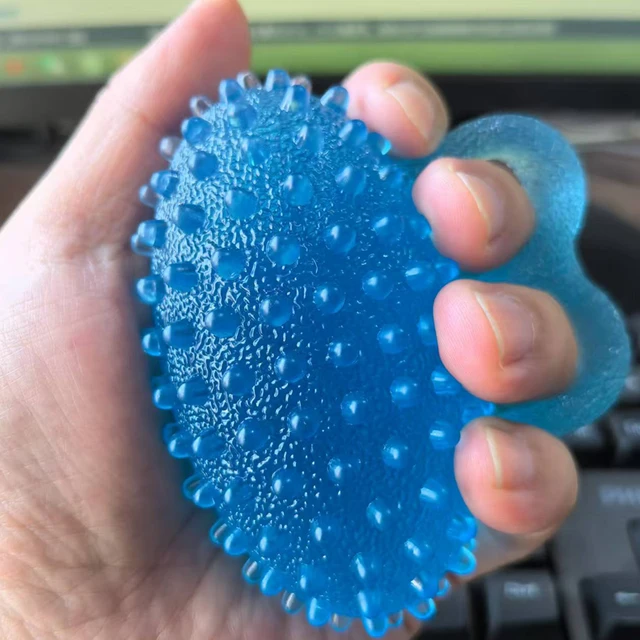 Silicone Finger Exerciser Hand Grip Strengthener Ball Physical Therapy Anxiety Relaxation Stress Relief Gifts For Adults 2