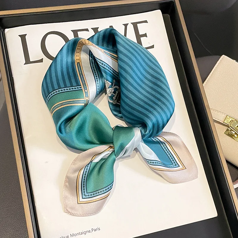 Decorative 100% Real Silk Scarf 53cm Square