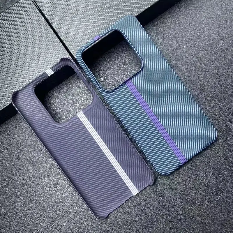 Fashion Hard Carbon Fibre Slim Protective Back Cover Case