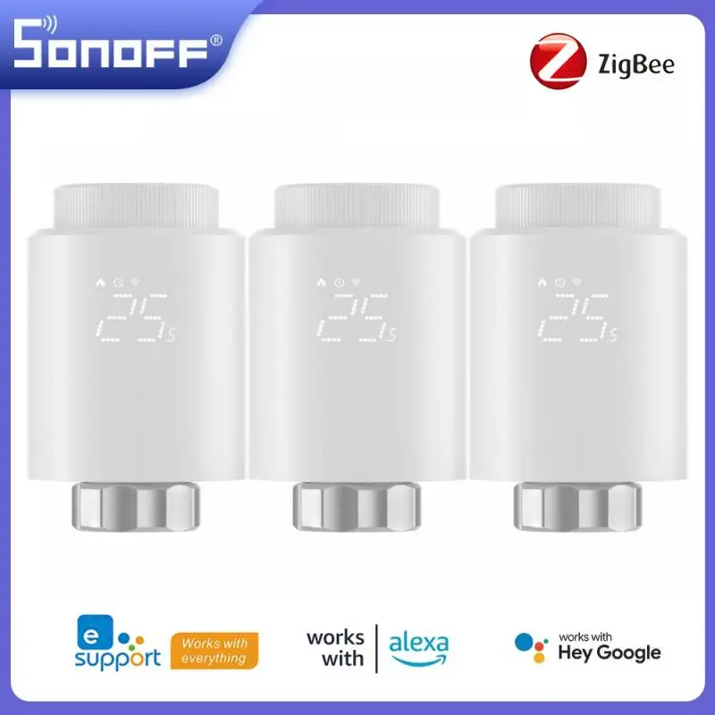 

SONOFF TRVZB Zigbee Smart Radiator Valve Home Temperature Thermostatic Radiator Controller Smart Remote Control Work With Alexa