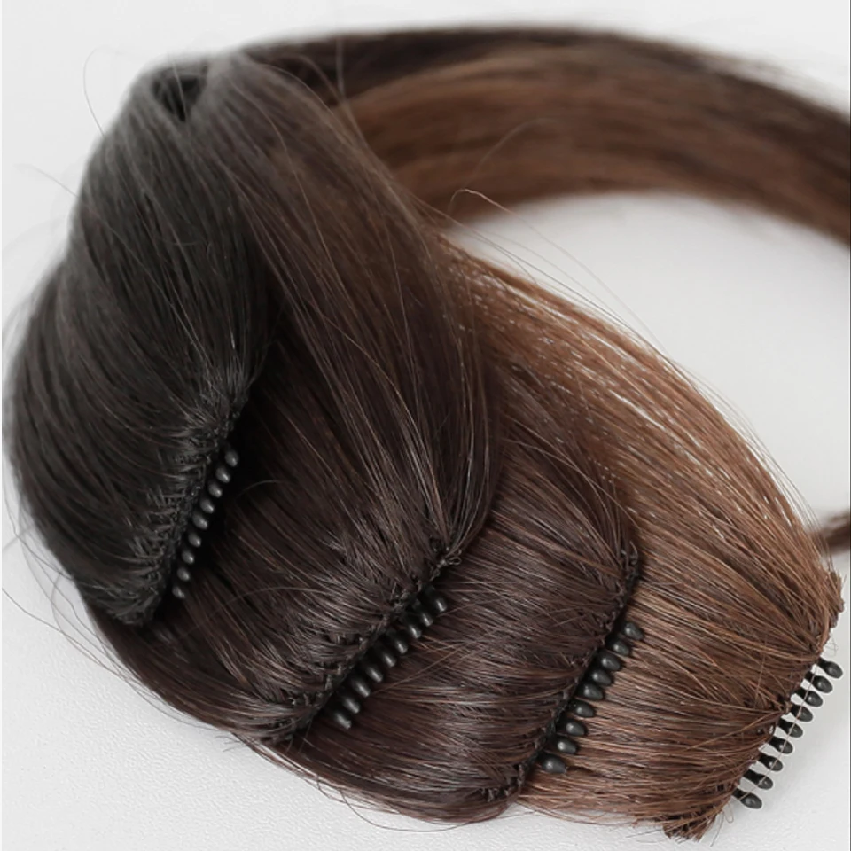 Hair Extensions Hair Bangs Bangs wig Synthetic Fring Bangs hair extensions for women Middle Part Two Sides Bang Hairpiece Clip In Extensions invisible hair