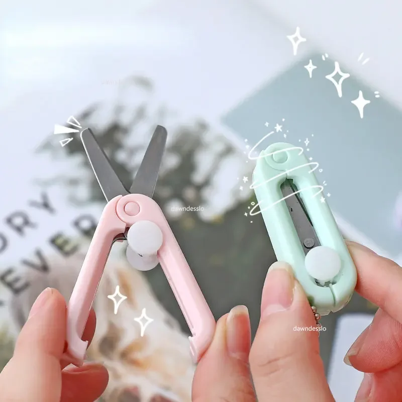 Mini Portable Folding Scissors Paper-Cutting Art Tool Stationary Scissors Office School Supplies portable scissors cutter,stationery scissors