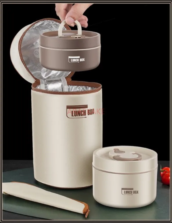 

316L stainless steel insulated bucket, pot, lunch box, vacuum stewing and roasting bottle, portable and large capacity