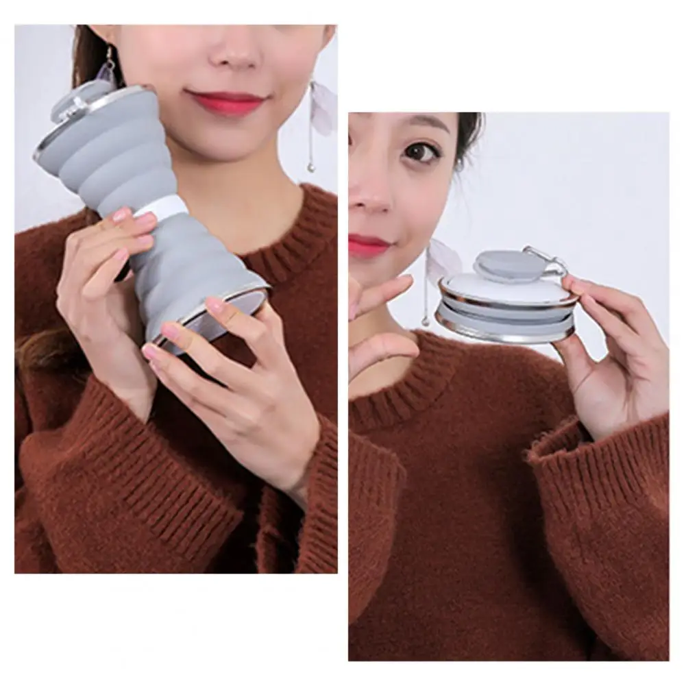 실용적인 내열성 대용량 접이식 물컵, 스포츠 여행, 물병, 커피 컵, 사무용품
