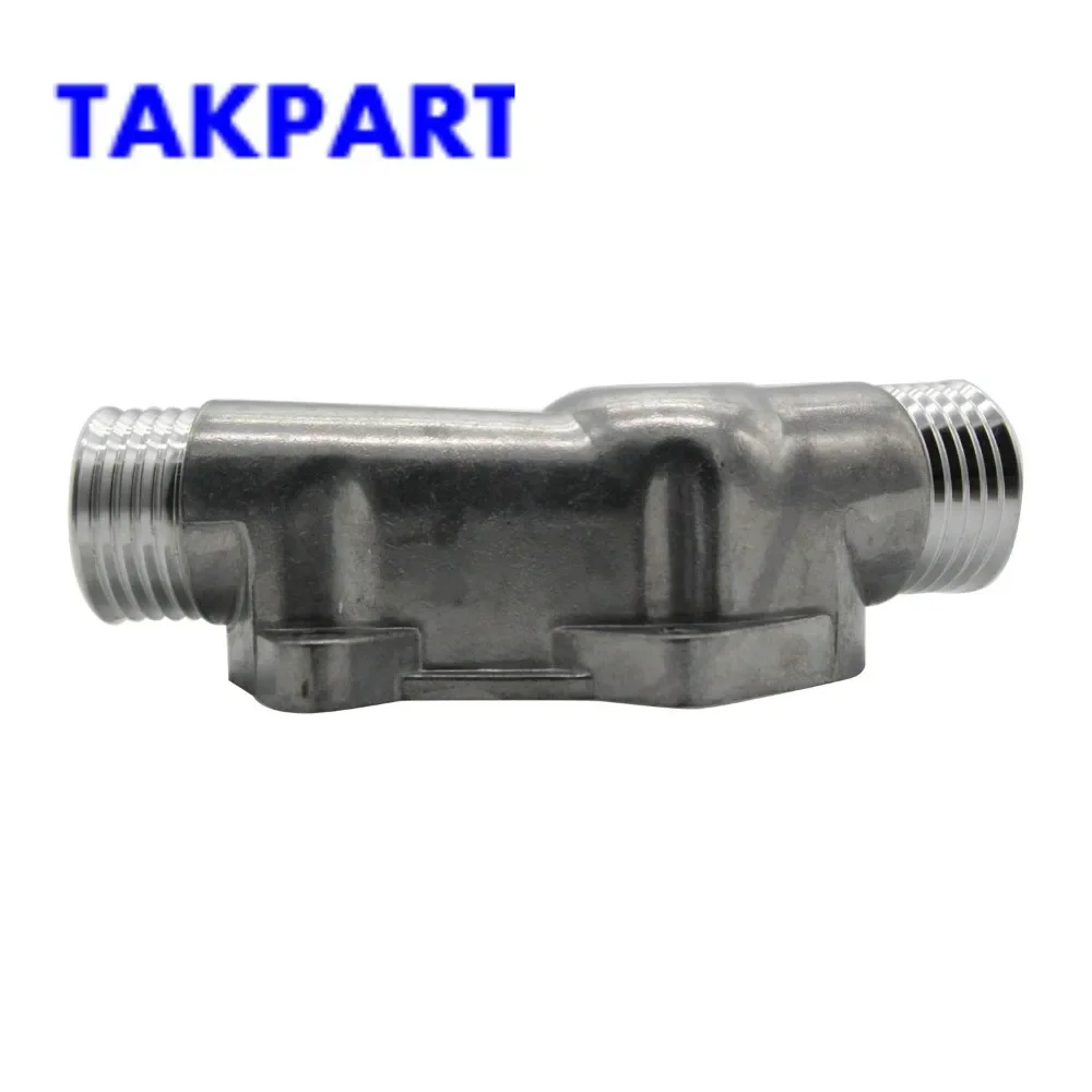 TAKPART Aluminum Thermostat Housing Cover with Gasket for BMW M3 Z3 E34 E36 11531722531 / 11531740437