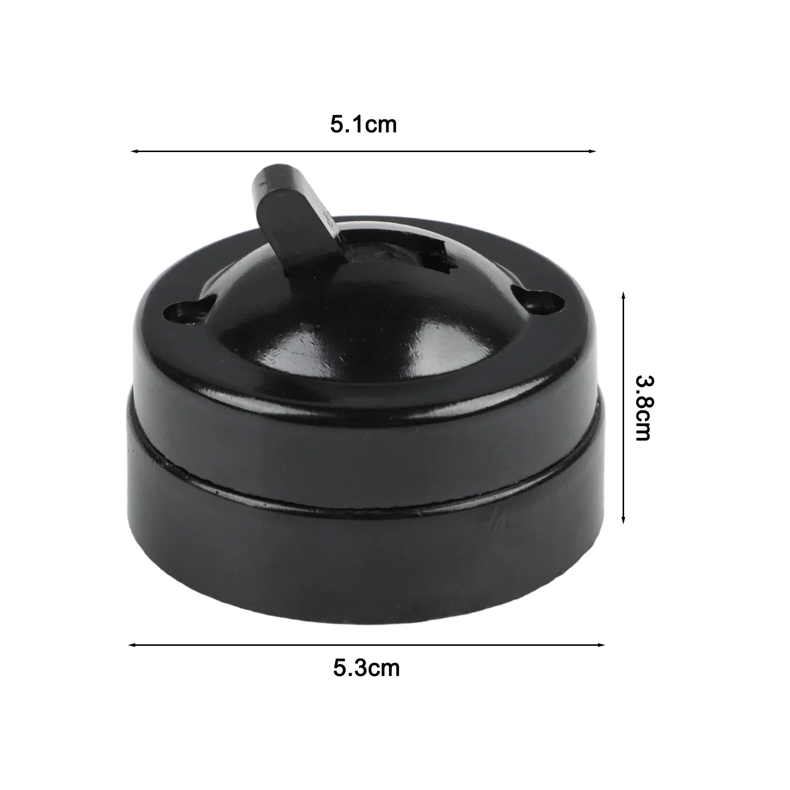 220-250V Retro Single-control Switch Old-fashioned Round Mounted Wall Light Button Switch Lighting Accessories