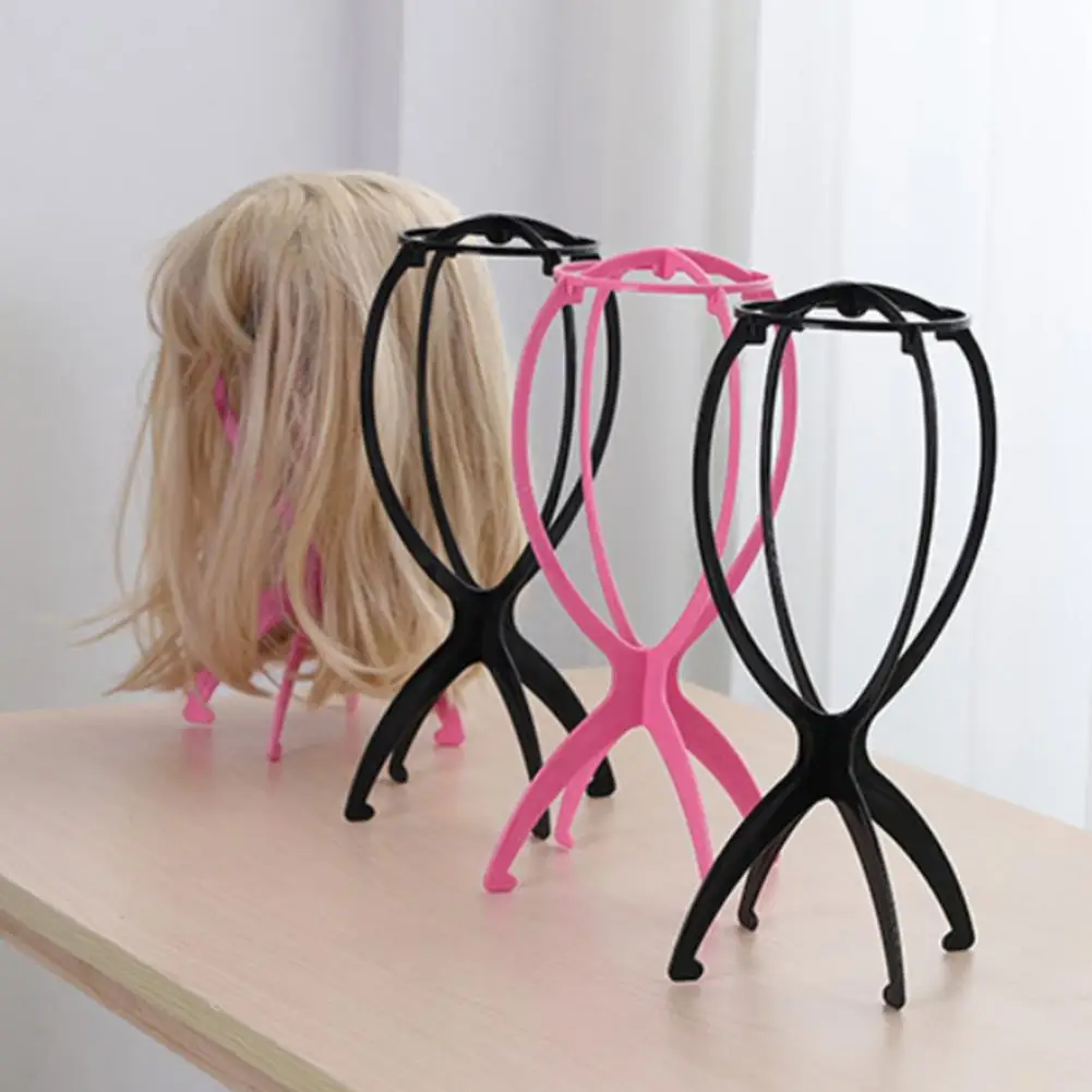 Folding Wig Stand 1PCS Plastic Adjustable Portable Hat Display Stand Durable Mannequin Dummy Head wig stand wig stand holder wig head mannequin wig storage stand mannequin head holder mannequin head model
