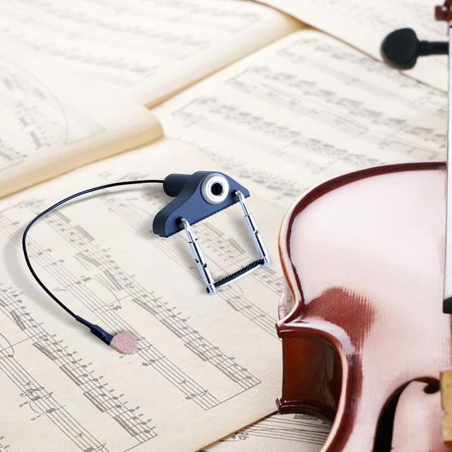 Micro De Contact Pour Violon CV-13 Baoblaze - Installation Facile, Son Acoustique Clair - Compatible Violon Et Mandoline