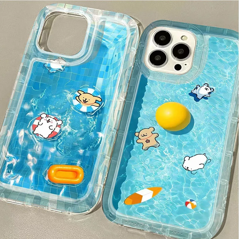 Charming Lovely Line Dog Design TPU Soft Phone Case