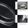 Microwave Oven Glass Lid Covers Anti Splatter Plate Food Pot Steamer for Use Dish 6