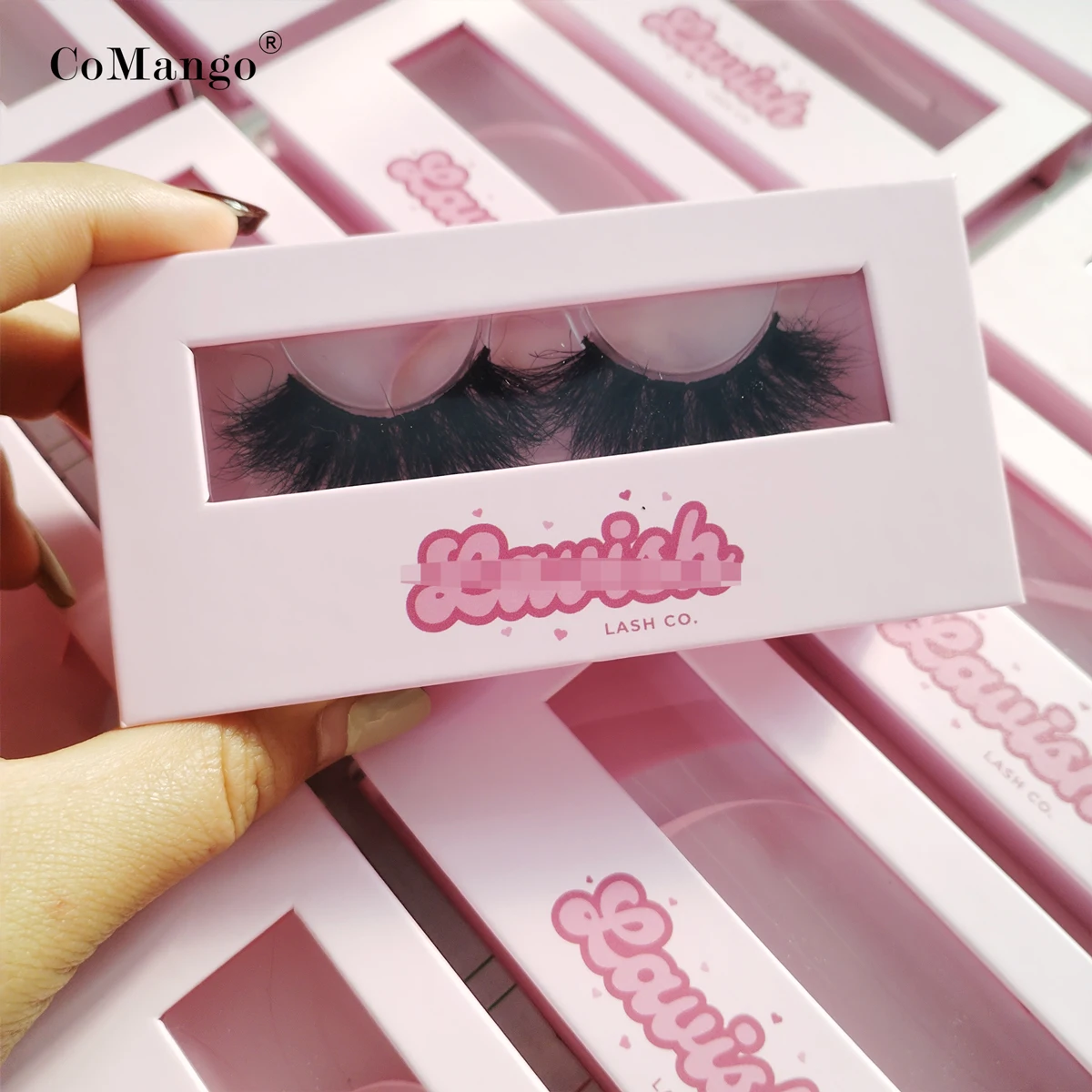 Wholesale Magnetic Eyelash Box Package Customize Natural Mink Cluster Russian Lashes Packaging Logo With Tray Soft Lash Supplier