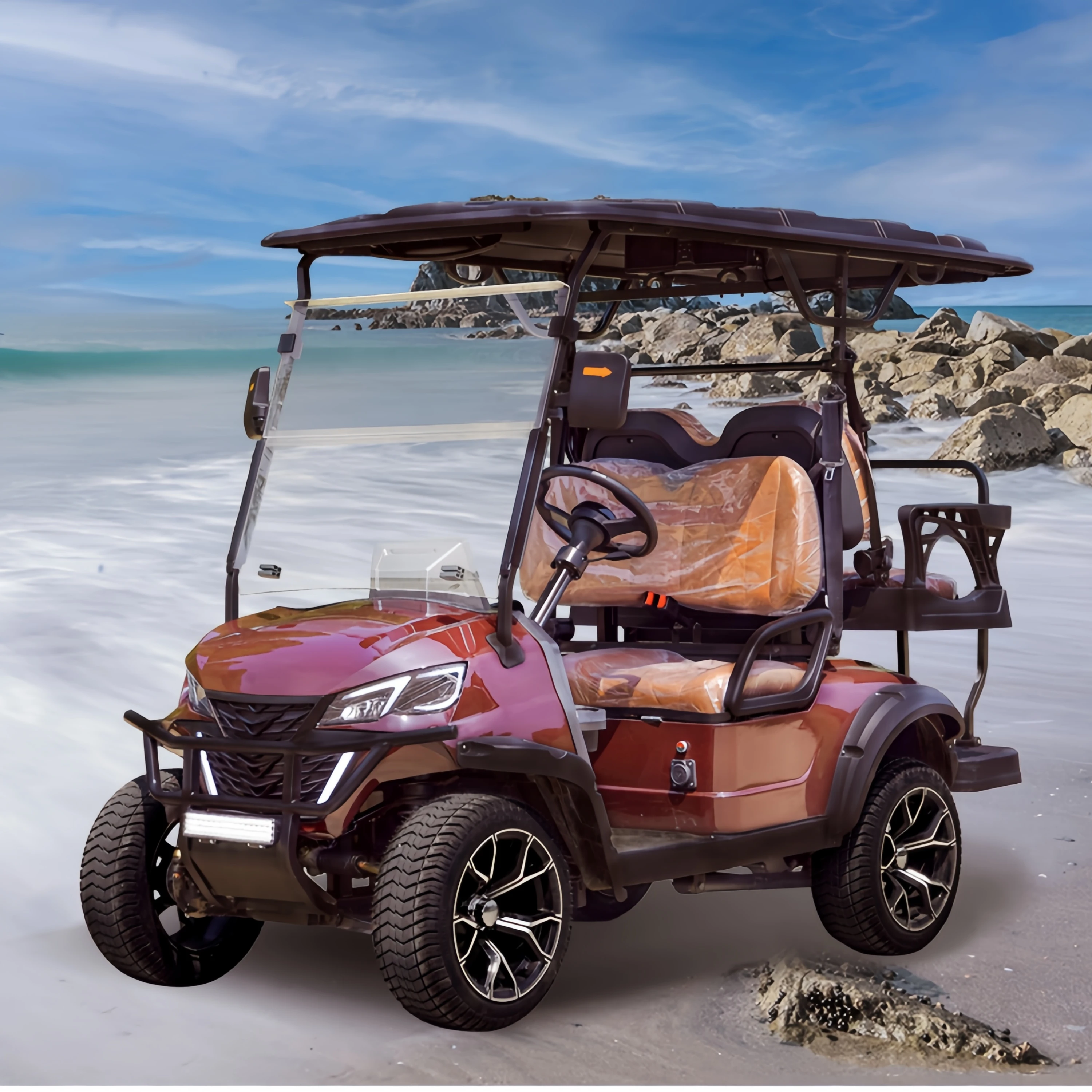Electric Petrol Lifted Street Legal Import Club Cart 6 Passenger Golf Cart