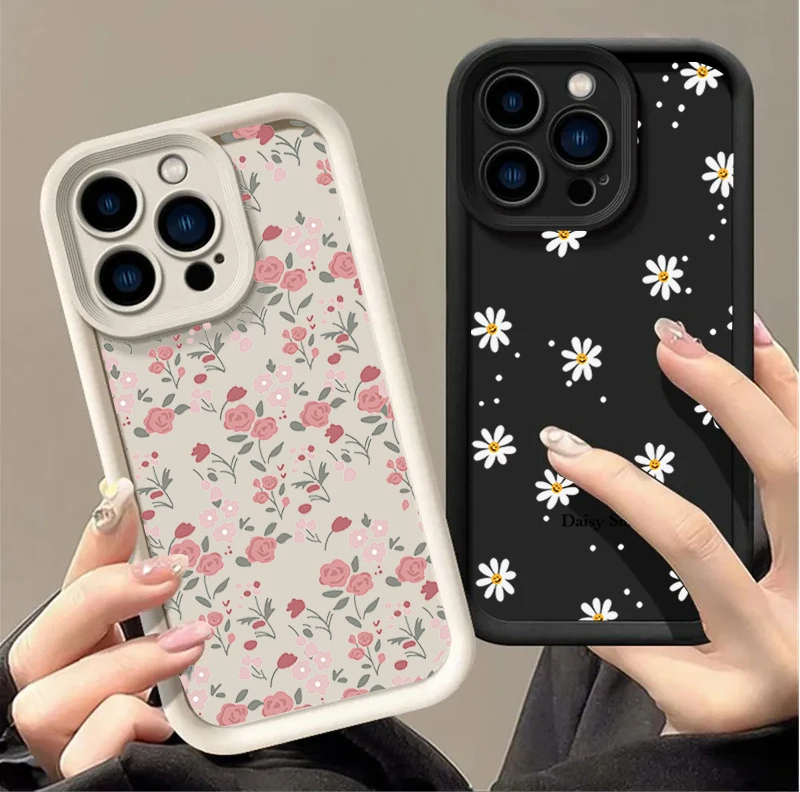 Floral Pattern Phone Case - Elegant Flower Design Protective Cover