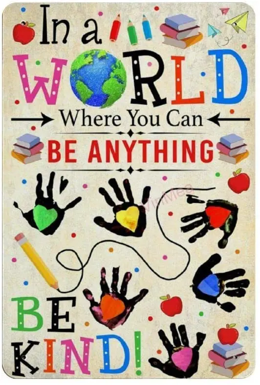 В мире, где вы можете быть чем-то новичкой, парковка, ретро металлический Оловянная табличка постер, Настенный декор, искусство, потертый шик, подарок