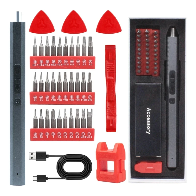 

Screwdriver Set Versatile Cordless Electric Power Tool With LED Lights For Electronic Repair