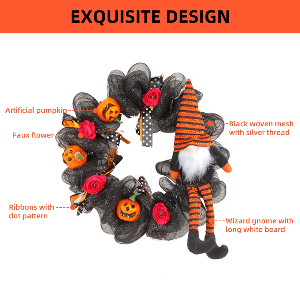 Artificial-Garland-Christmas-Tree-Decor-Garland-Front-Door-Decor-with-20-Lights-Door-Garland-Ornament-for.jpg Mesterséges Koszorú Karácsonyfa Dekoráció Bejárati Ajtó 20 Fényű Dísz Beltéri Kültéri Partira - Image 3