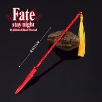 22cm Gae Bolg Fate/stay Night Lancer Weapon Unlimited Blade Works 22cm Anime Metal Katana Spear Weapon Model Gifts Toys for Boys 1