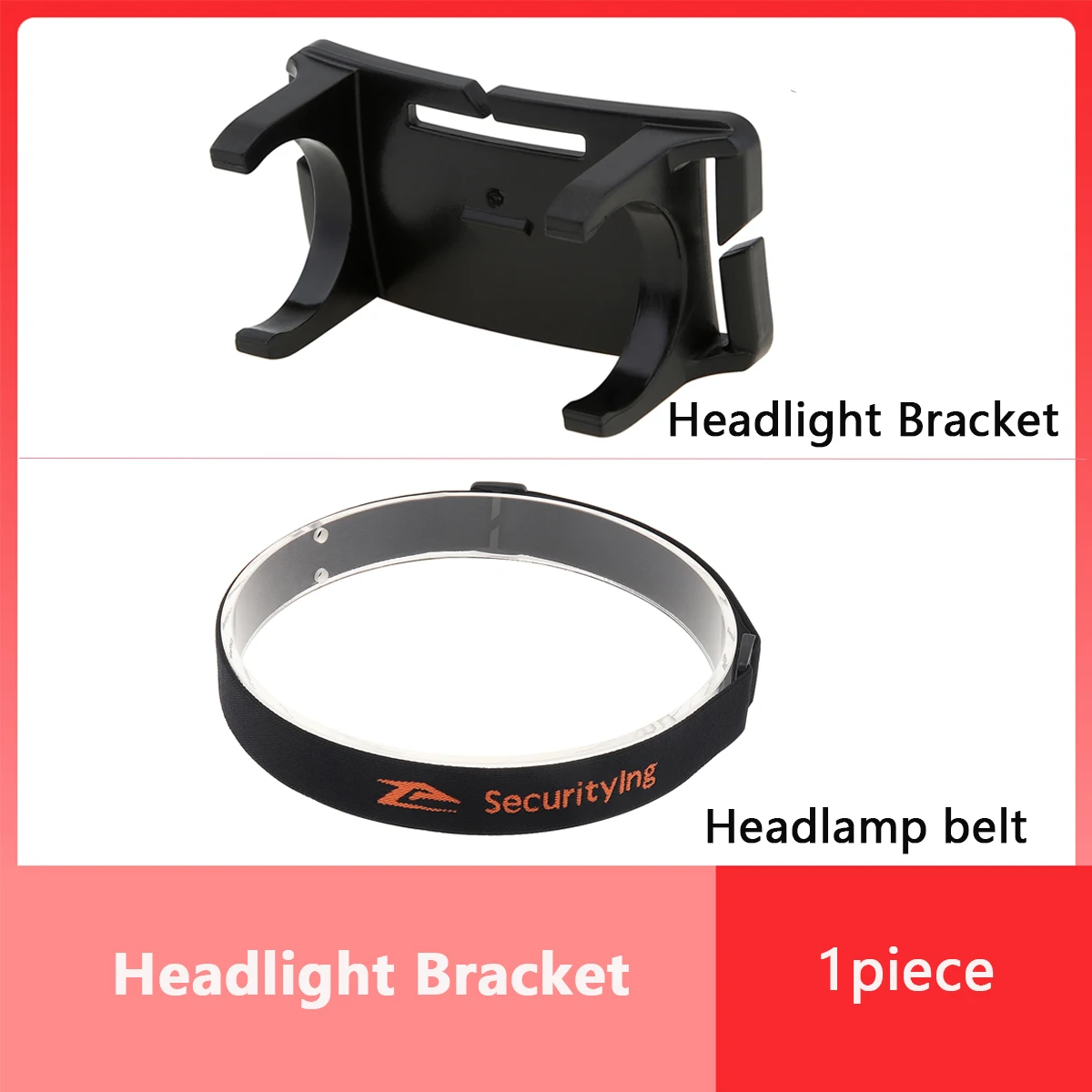 

1piece SecurityIng LED Flashlights Headlight Bracket Flashlight Head Lamp Torch Holder/Headlamp Strip Torches Accessories Tool