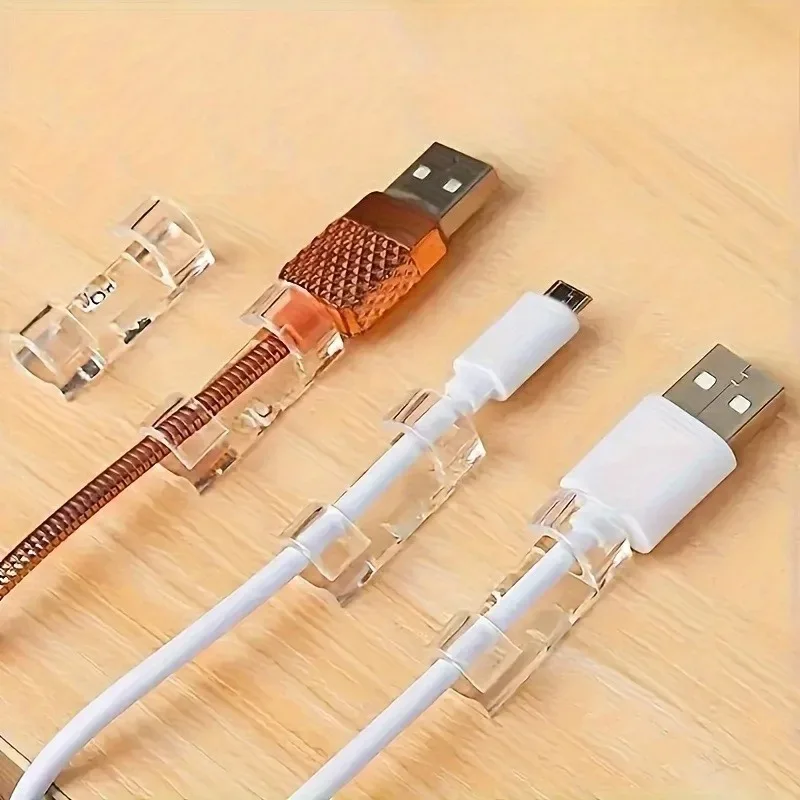 20pcs Cable Clips Self-Adhesive Cable Organizer for Desk Office Home