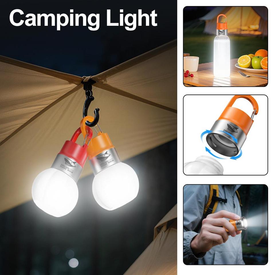  Multifunctional Camping Light, Mini Keychain LED Tent Lantern with RGB Mood Light & Bottle Cap Design, Portable Outdoor Gear 