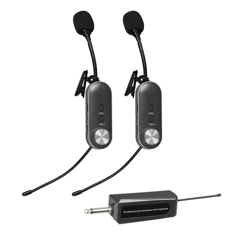 Saxophone Wireless Microphone UHF with Receiver and Transmitter Condenser Recording Live Show for Saxophone Musical Instrument