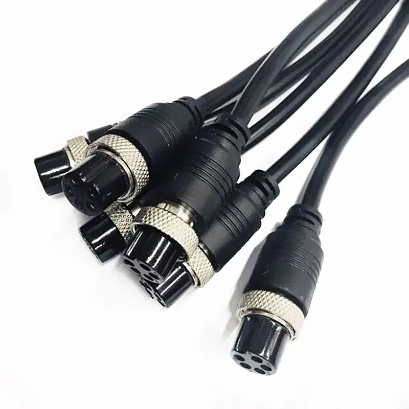 방수 2 3 4 5 6 7 8 9 10 12핀 GX20 연장선 IP67 구리 GX20 커넥터 케이블 M20 암수 항공 플러그 와이어