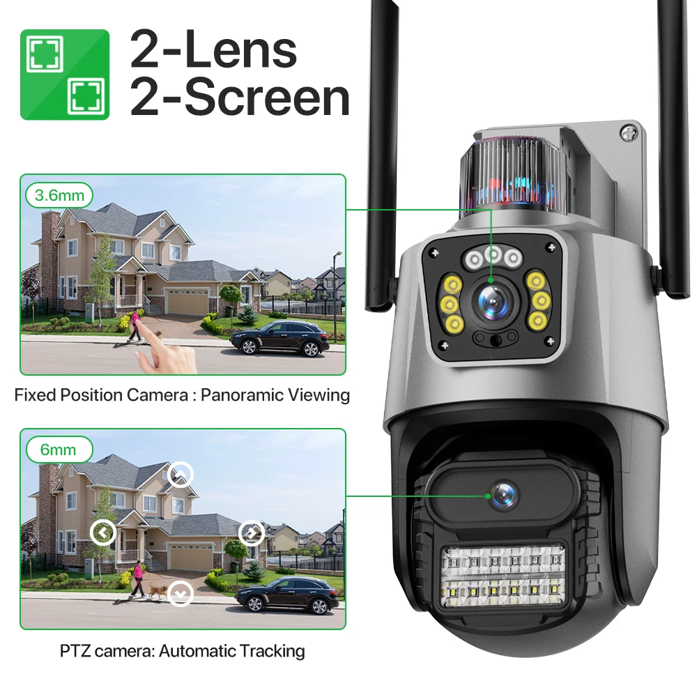 ߿  PTZ  ķ, 4MP HD IP   ķ, ڵ   ī޶,   ˶ ķ, iCSee, 8MP, 4K