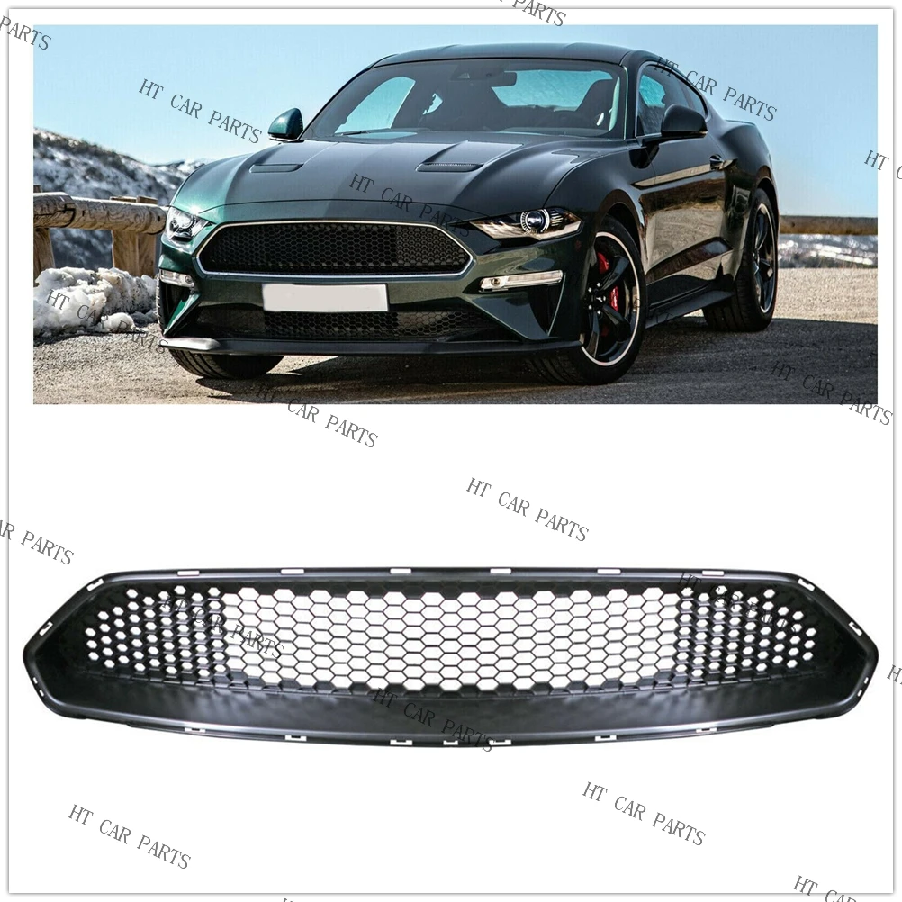 

For Ford Mustang 2018-2022 2018 2019 2020 2021 2022 1 x Black Front Bumper Grille Cover