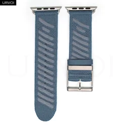 En Mer Bleu Nuit Nylon Loop Watchband Bracelet - 42 44 45 49 S10 - 46MM (Grey Glacier Blue)