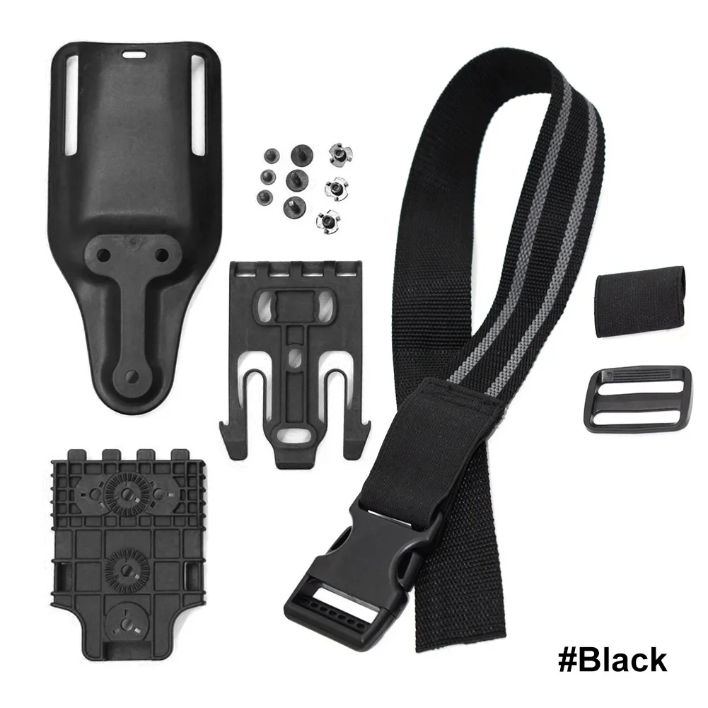 Anti-Slip Elastic Gun Holster Thigh Strap with Drop Leg Securement