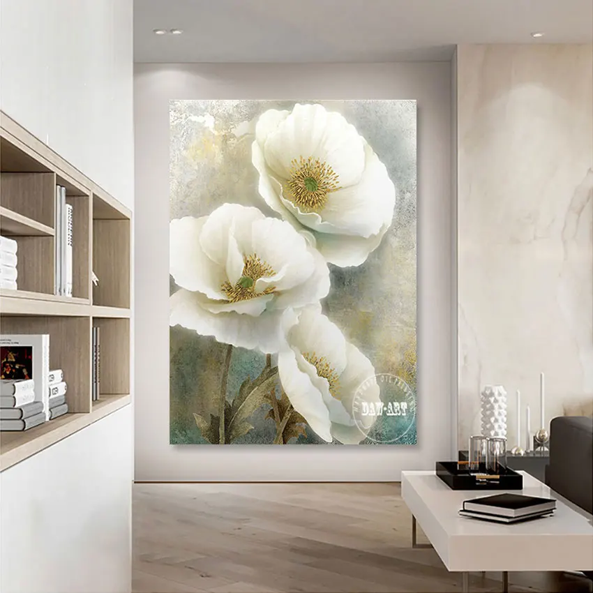 

Абстрактная картина маслом на холсте ручной работы, искусство на стене, без рамки, Роскошный домашний декор, высококачественные красивые цветы, 3D-картина