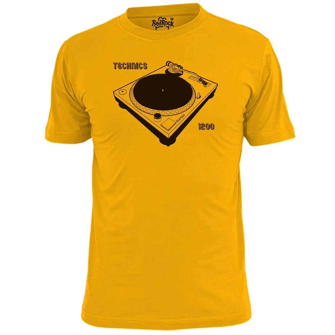 Mens Technics 1200 Decks T Shirt Dj Vinyl Rave Mix